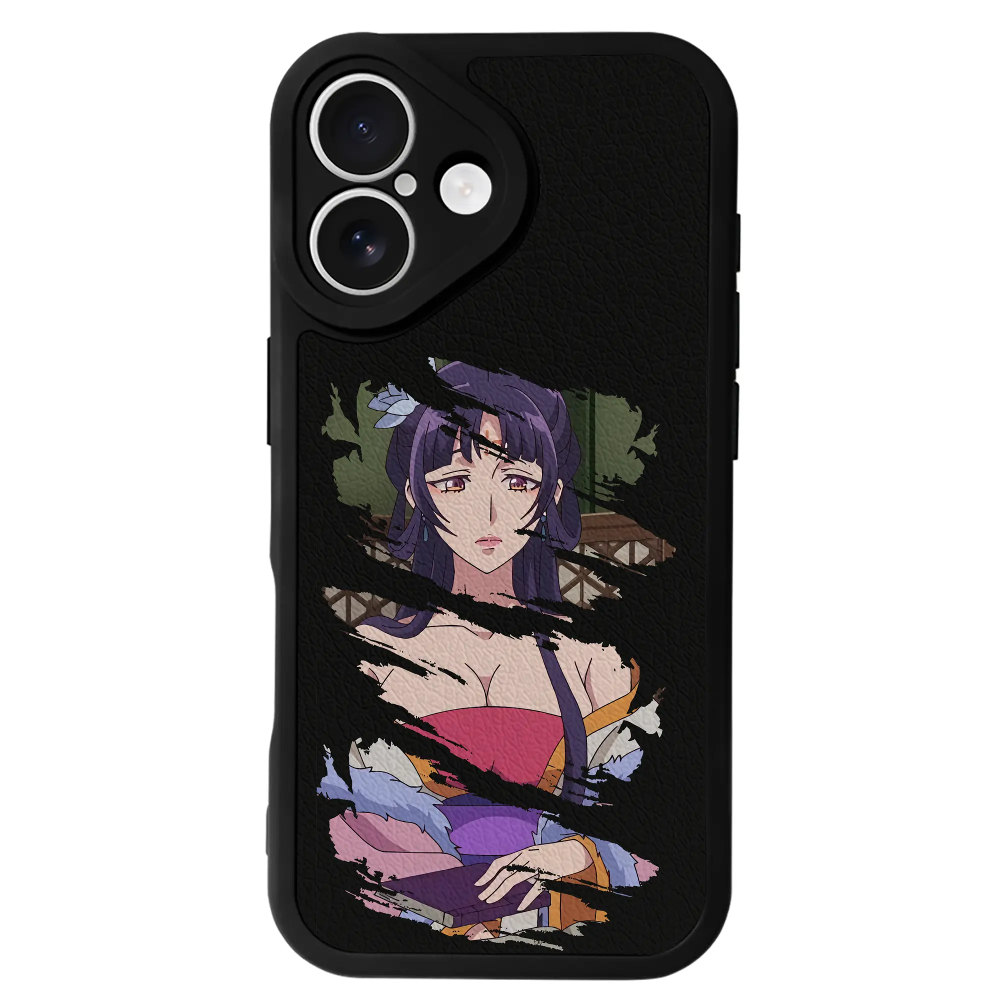 薬屋のひとりごと グッズ,白鈴 - IPhone 16シリーズ対応 ・ シリコンスマホケース ・ レザー調 ・ 高精度フィット ・ 耐衝撃 ・ ワイヤレス充電対応 ・ 精密カット